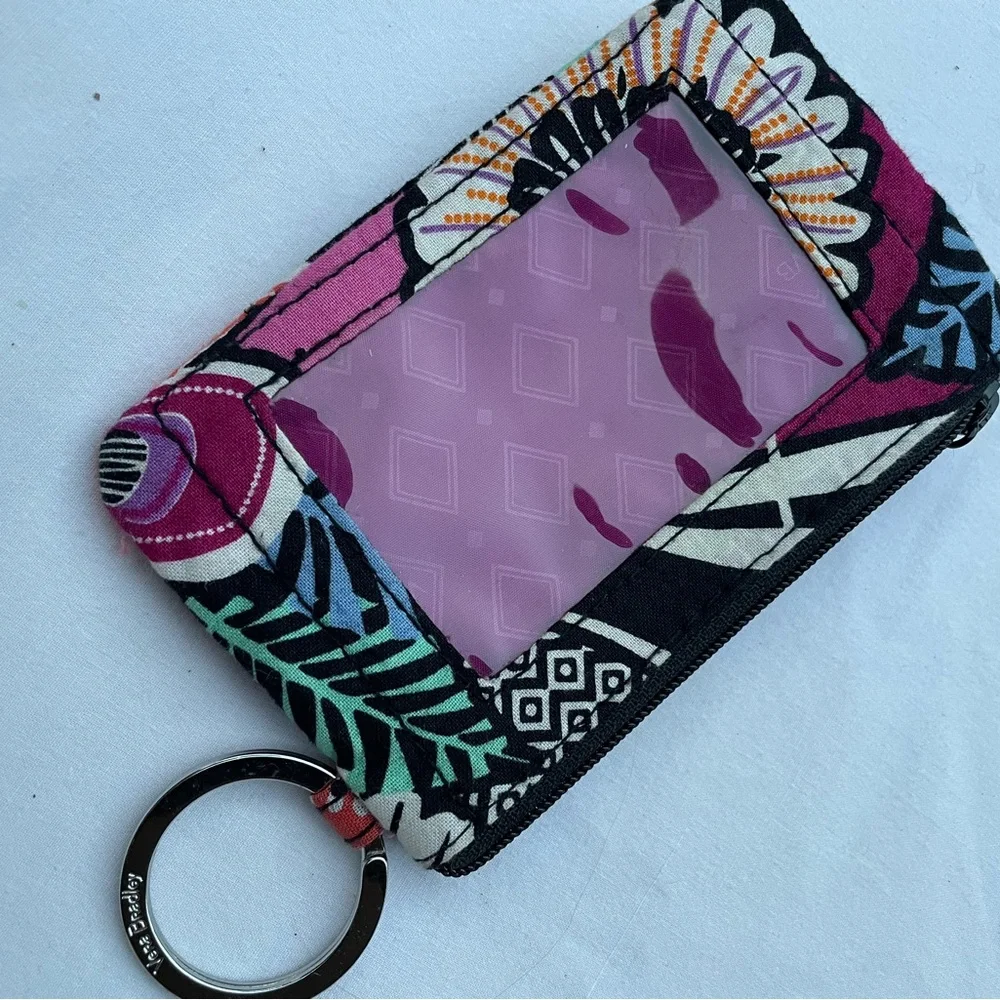 Vera Bradley Floral Keyring ID Holder